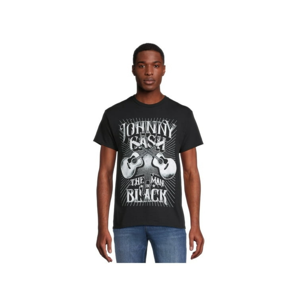 Johnny Cash The Man In Black Graphic 2XL
